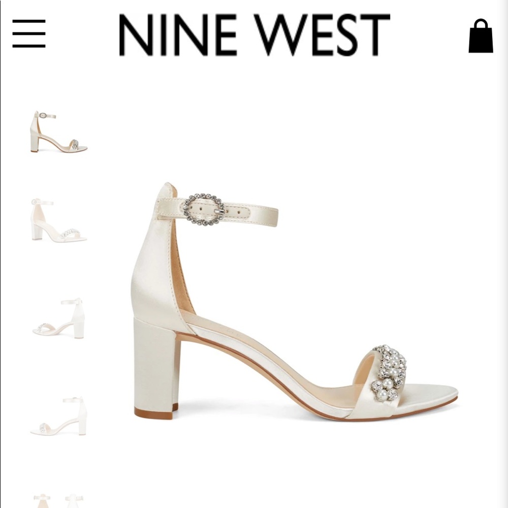 NINE WEST x NEIL LANE BRIDAL Ankle Strap Heels
